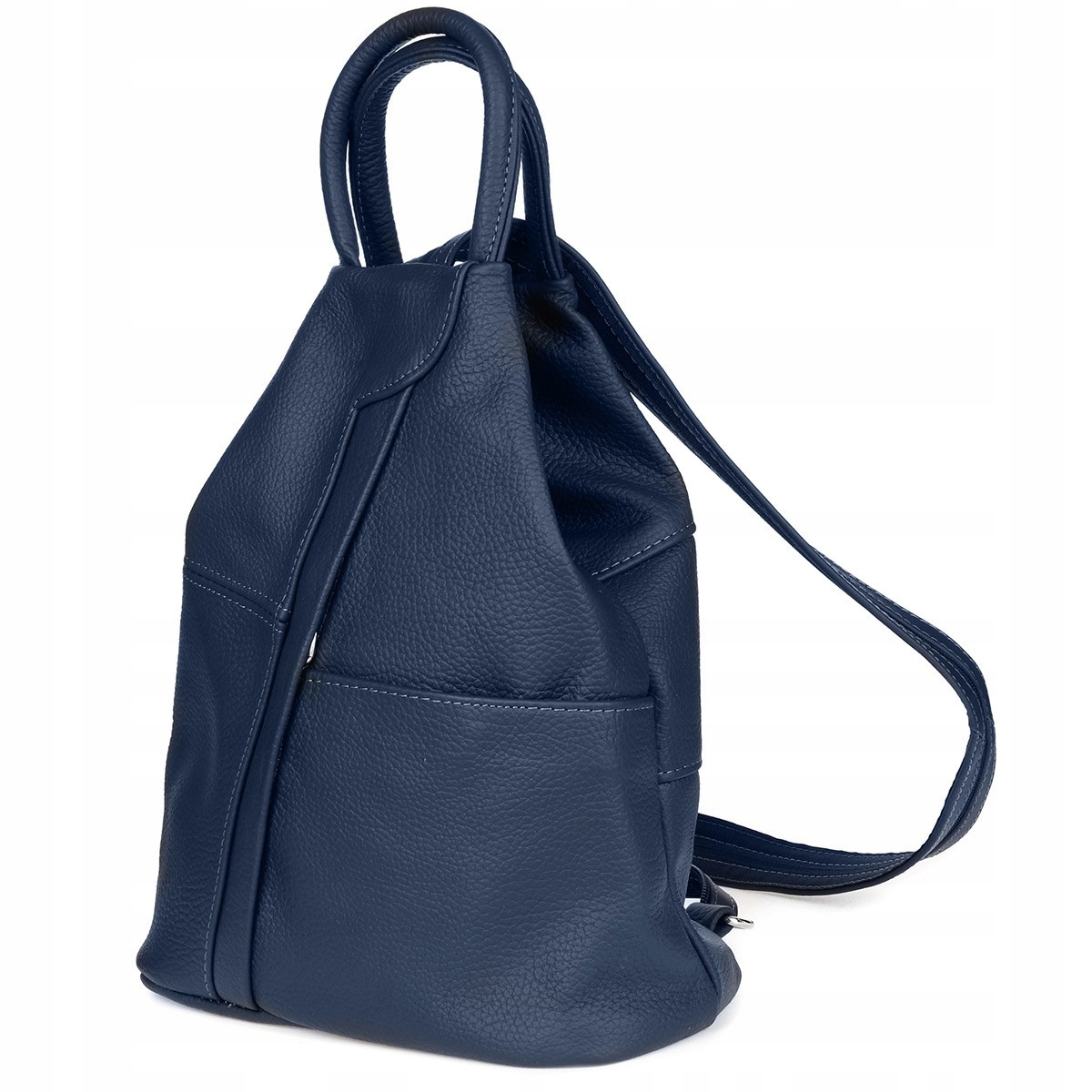 Batoh kožená dámská elegantní kabelka 2v1 trojúhelník prostorný Beltimore