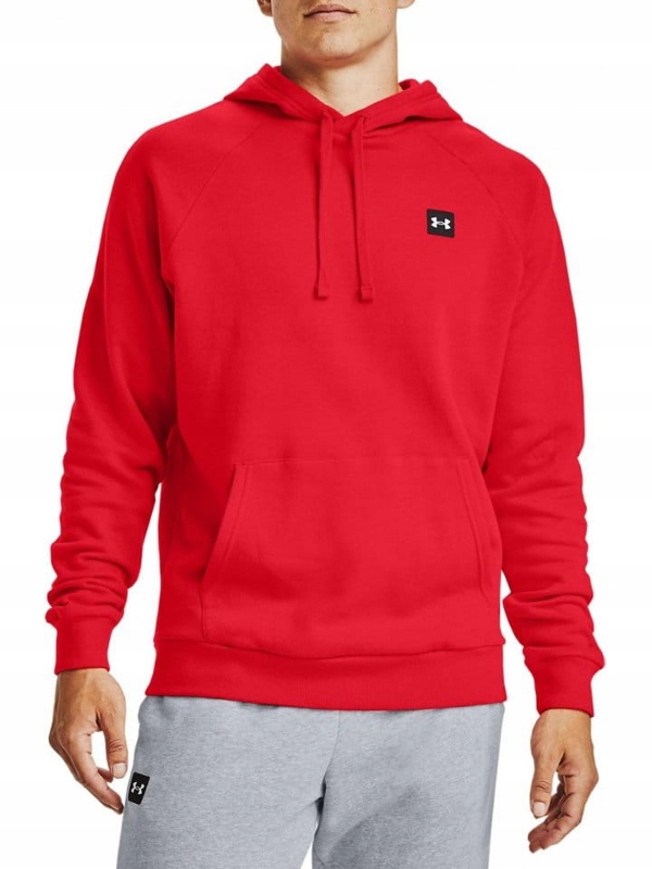 pánská mikina Under Armour 1357092-600 červená s kapucí plus velikost XXL