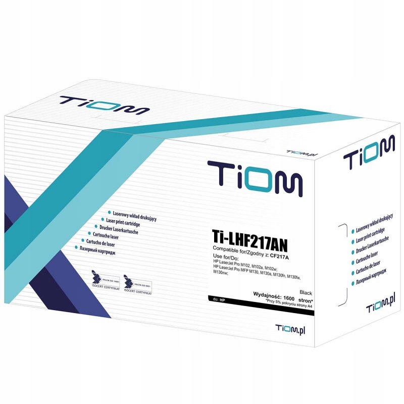 10x Toner Tiom do Hp 17BN CF217A 1600 str. black M102 Mfp M130 M132