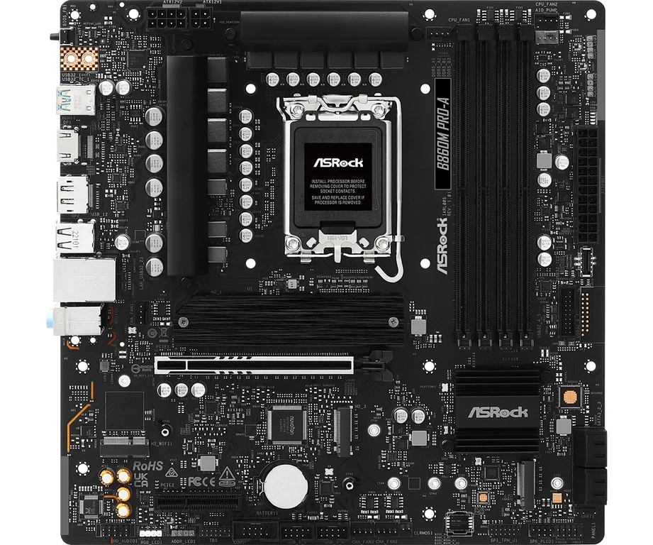 Asrock B860M Pro-A Základná doska Intel B860 Lga 1851 (Socket V1) micro Atx