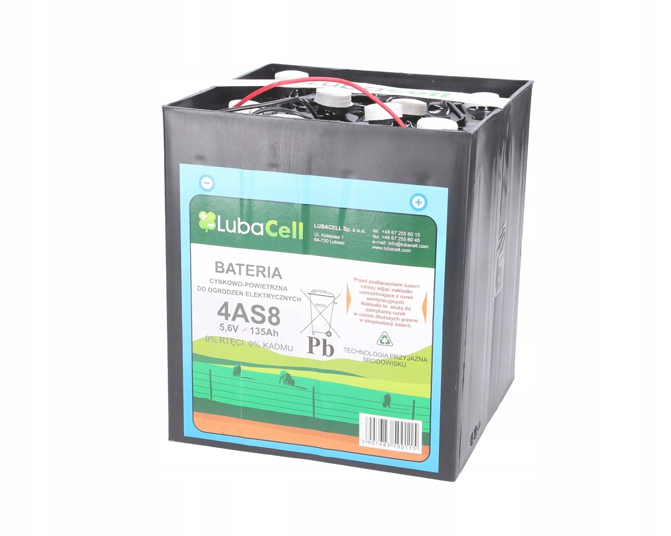 Zinko-vzduchová suchá baterie pro elektrizátor 5,6 V 135 Ah