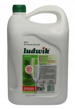 PŁYN DO MYCIA NACZYŃ LUDWIK 5L miętowy zapas