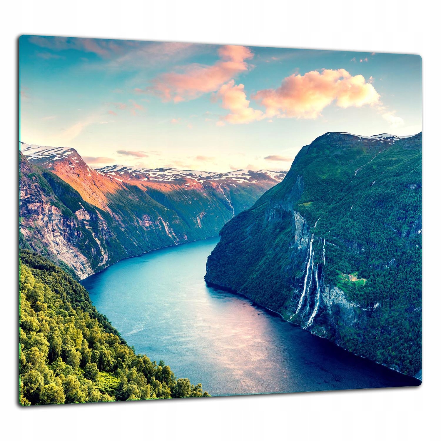 Ochranná Skleněná Deska Panel Lepidlo 65x60 Krajina Tvrzené sklo 7v1