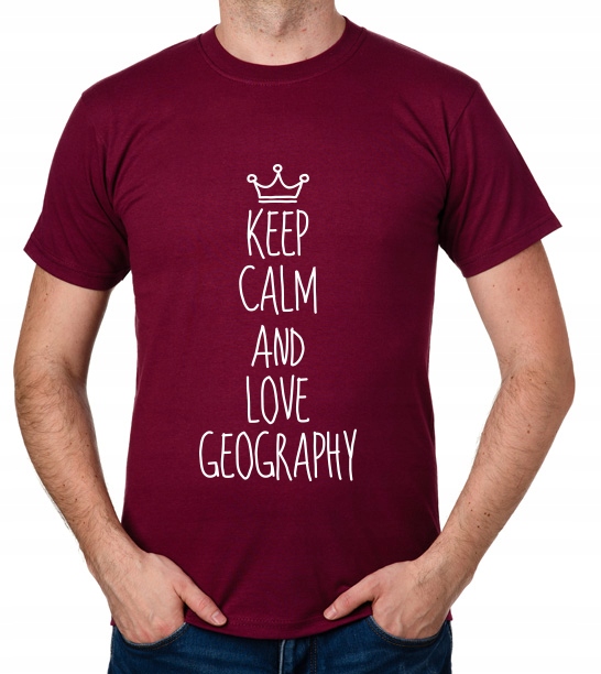 

koszulka Keep Calm And Love Geography prezent