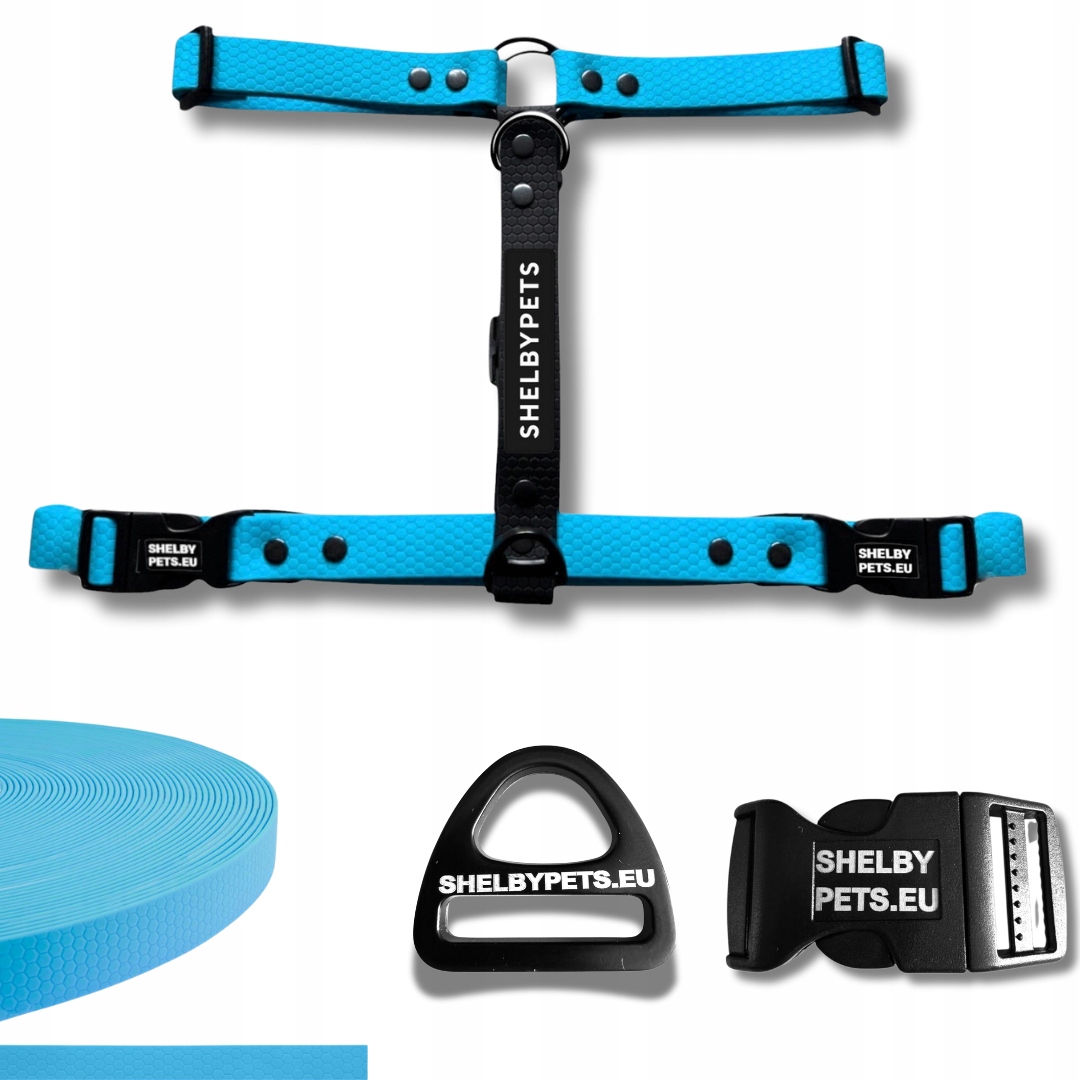 Postroj guard biothane voděodolný pro psa nastavitelný Pvc silný premium