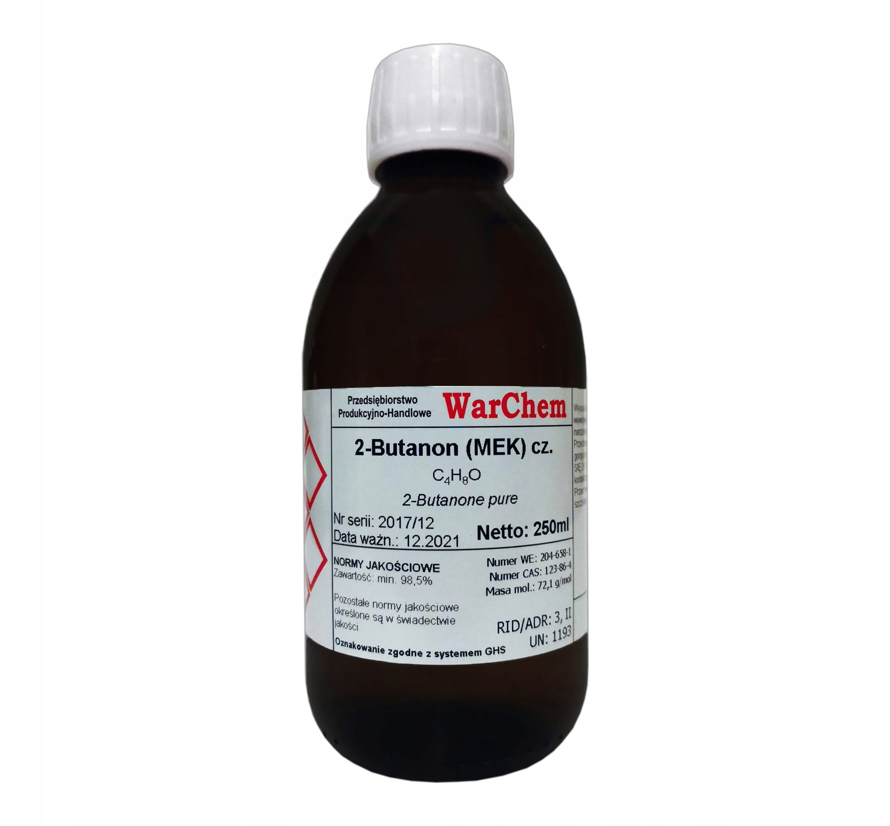 

2- Butanon Mek czysty 250ml Warchem