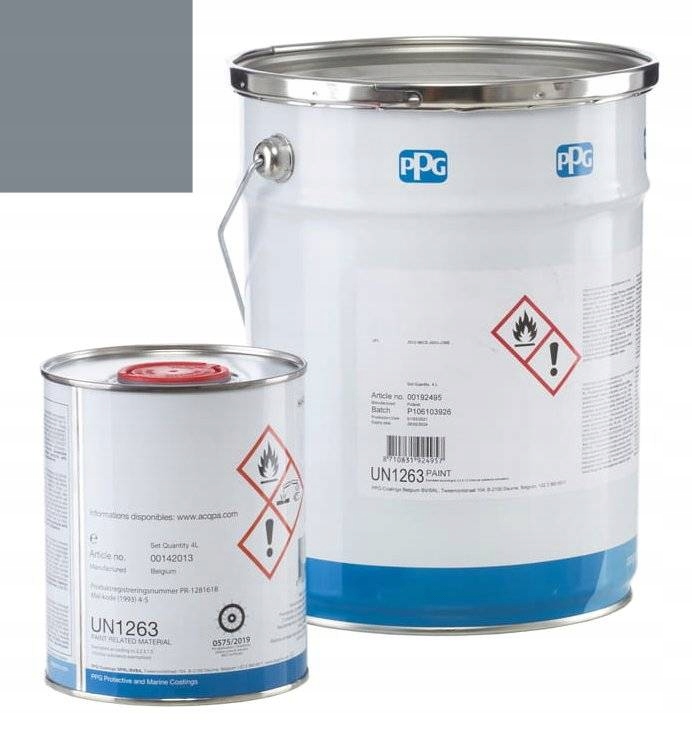 Farba epoksydowa Okrętowa Ppg Sigmacover 350 Antykorozja Odporna 4 L Szary