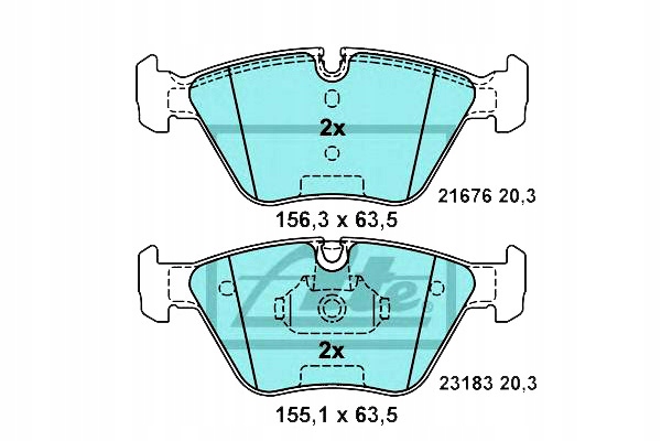 Ate Brzdové Destičky Bmw Přední 3/X3/Z4 2,0-3,0 00-11 Ce Asistent řidiče #28