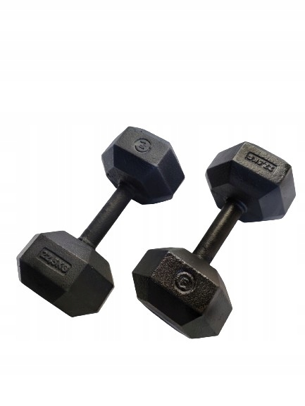 Cast Fitness Hantle Hex 2x22,5 kg – Żeliwne, Wytrzymałe, Treningowe