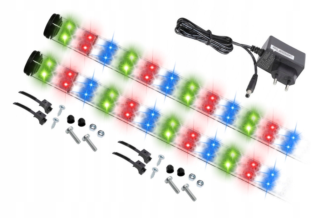 Levně 2x110cm Led osvětlení do akvária zářivka lampa Grow Led Full Spectrum