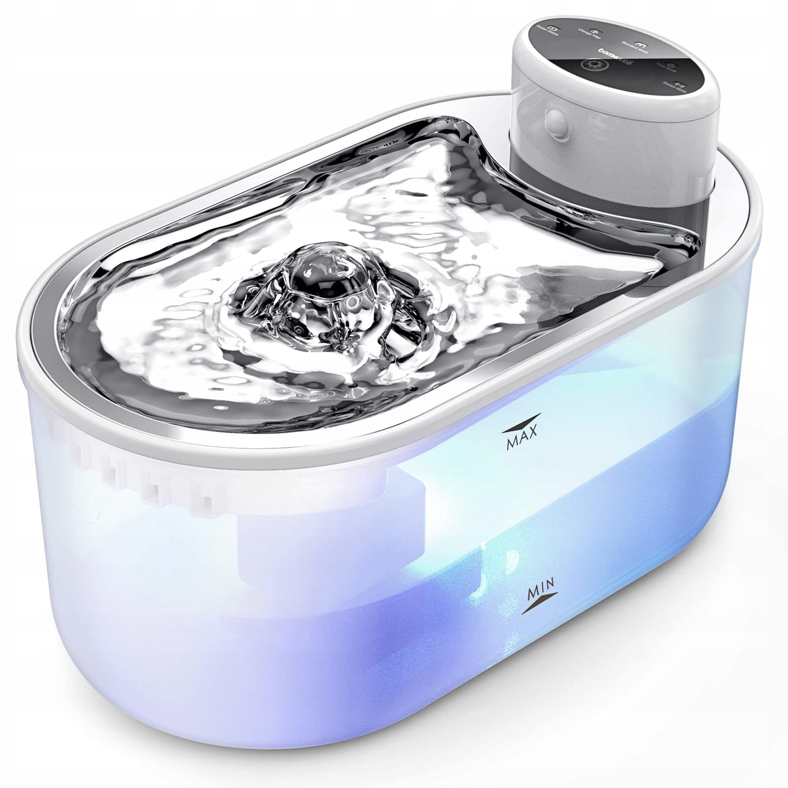 Levně Napáječka s fontánou Fontána Napáječka na pití Pro Kočky, kov, 3000 ml