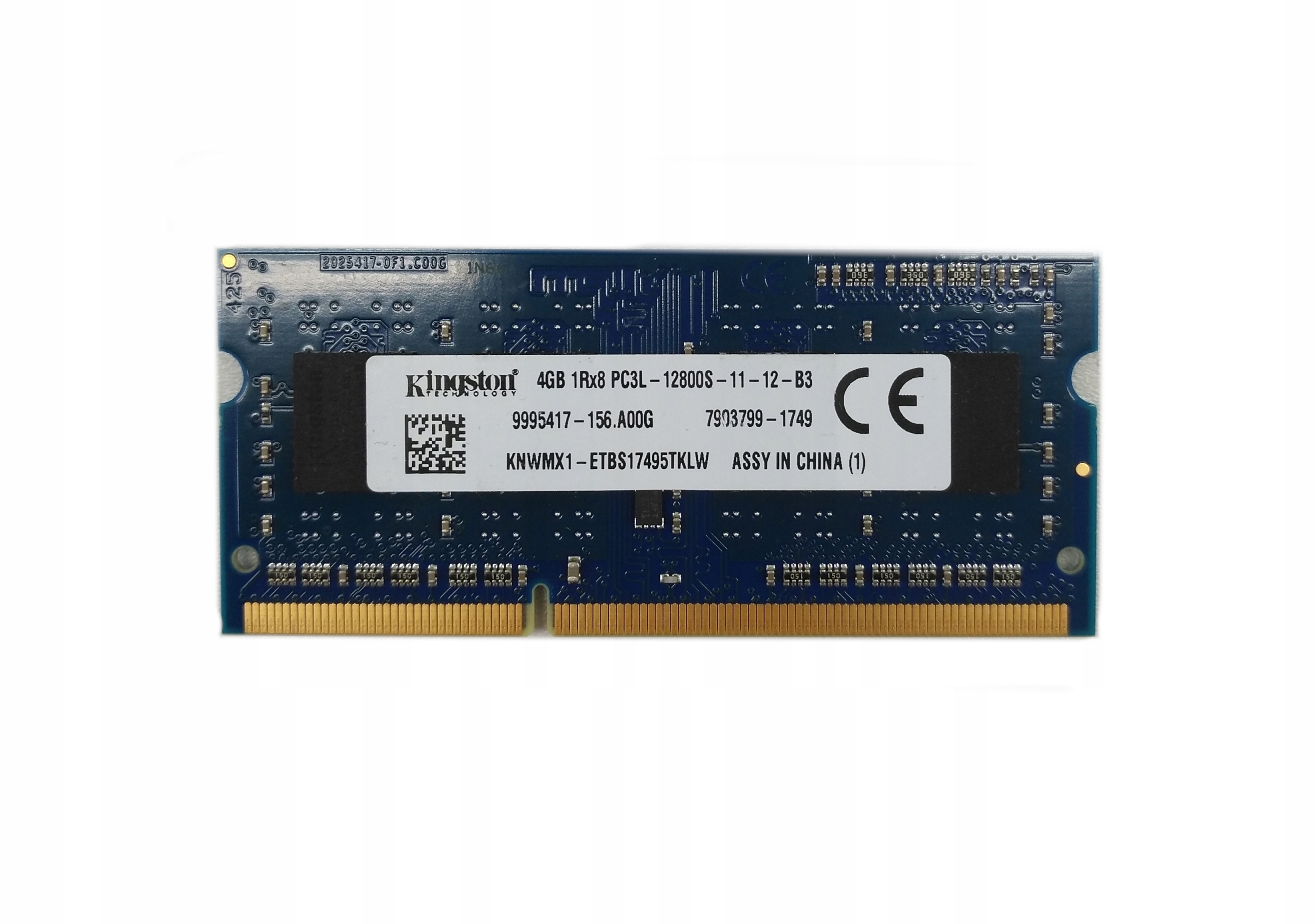 

Kingston Ram DDR3L 4GB|1x4GB| 1600MHz PC3L-12800S