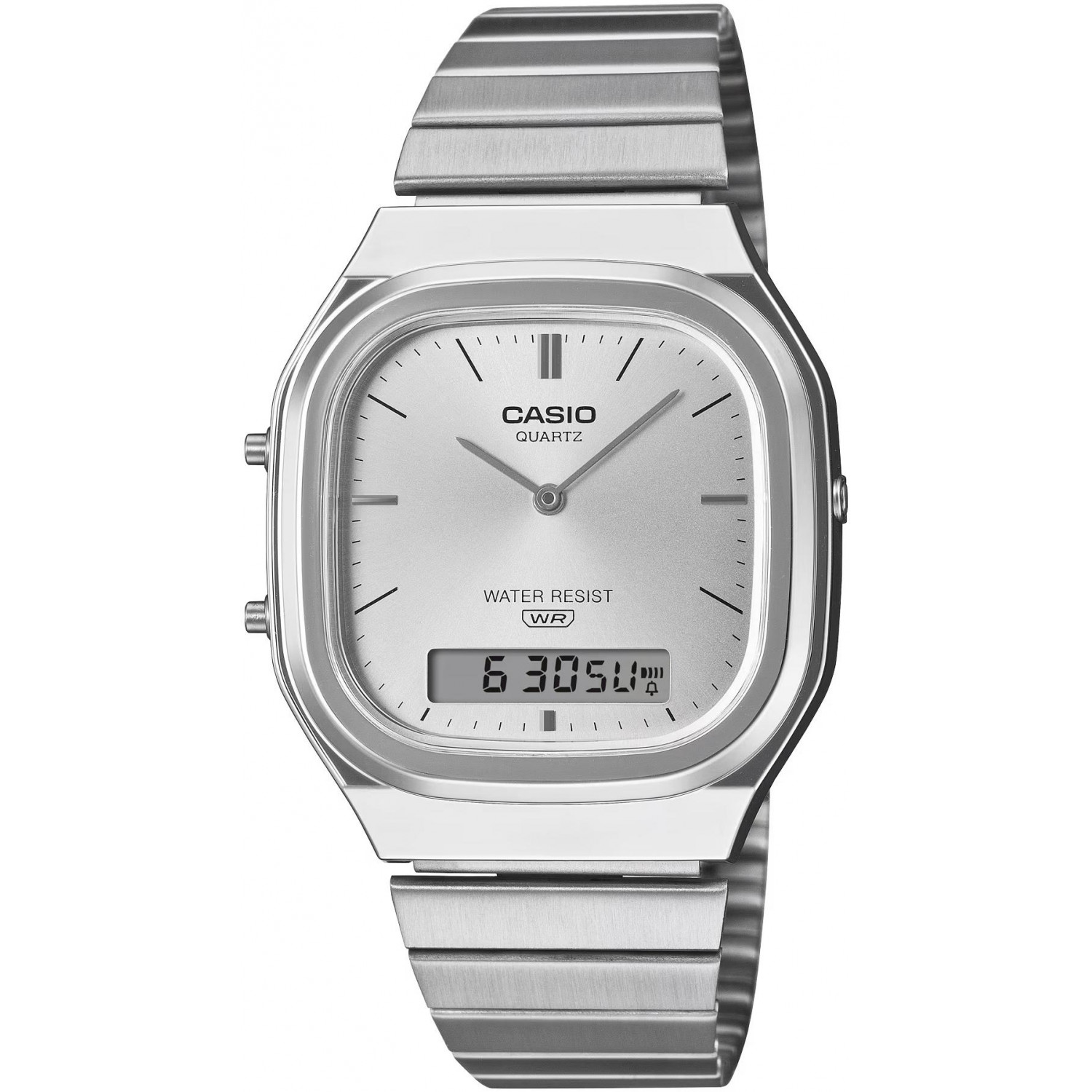 Hodinky Casio Vintage AQ-240E-7AEF stříbrný náramek