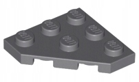 

Lego 2450 Płytka 3x3 szara ciemna Dbg Nowa (1g)