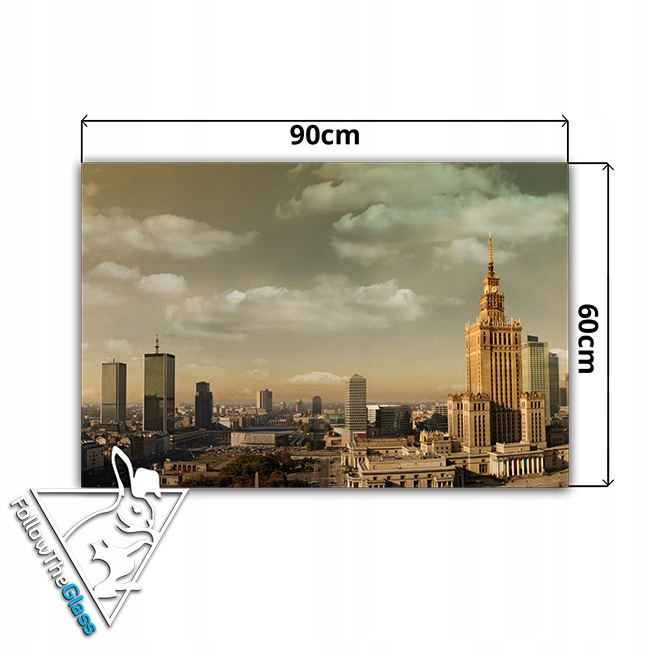 dekor szkło panel hartowany HD 90x60 miasto Typ dekor
