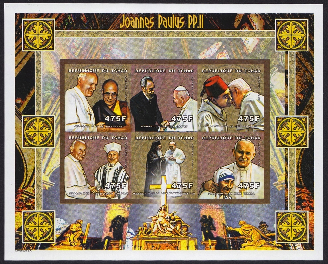 Czad 1999 ark 1975-80 B ** Jan Paweł II Papież