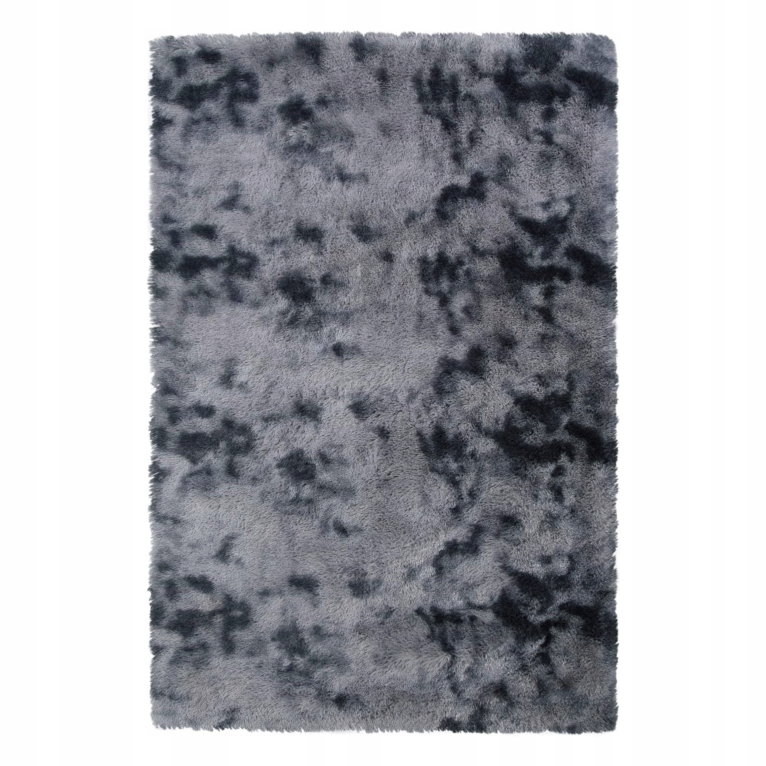 Koberec Shaggy Šedý 120X170 Měkký Plyšový Protiskluzový Rabbit Do Obývacího Pokoje