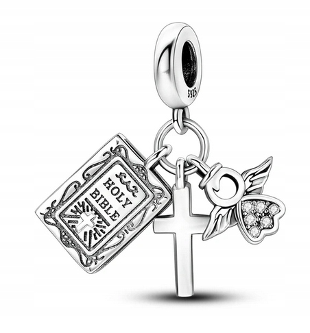 Charms Ag 925 Bible kříž andílek IM0360424CH