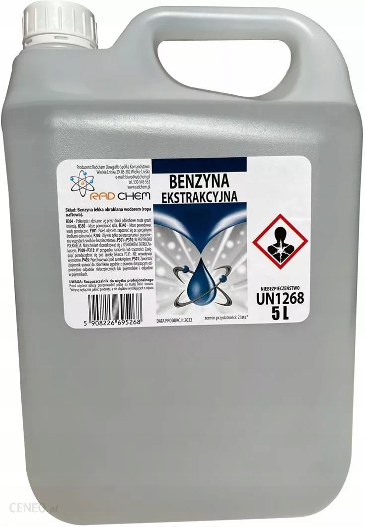 

Benzyna ekstrakcyjna Radchem niskoaromatyczna 5L