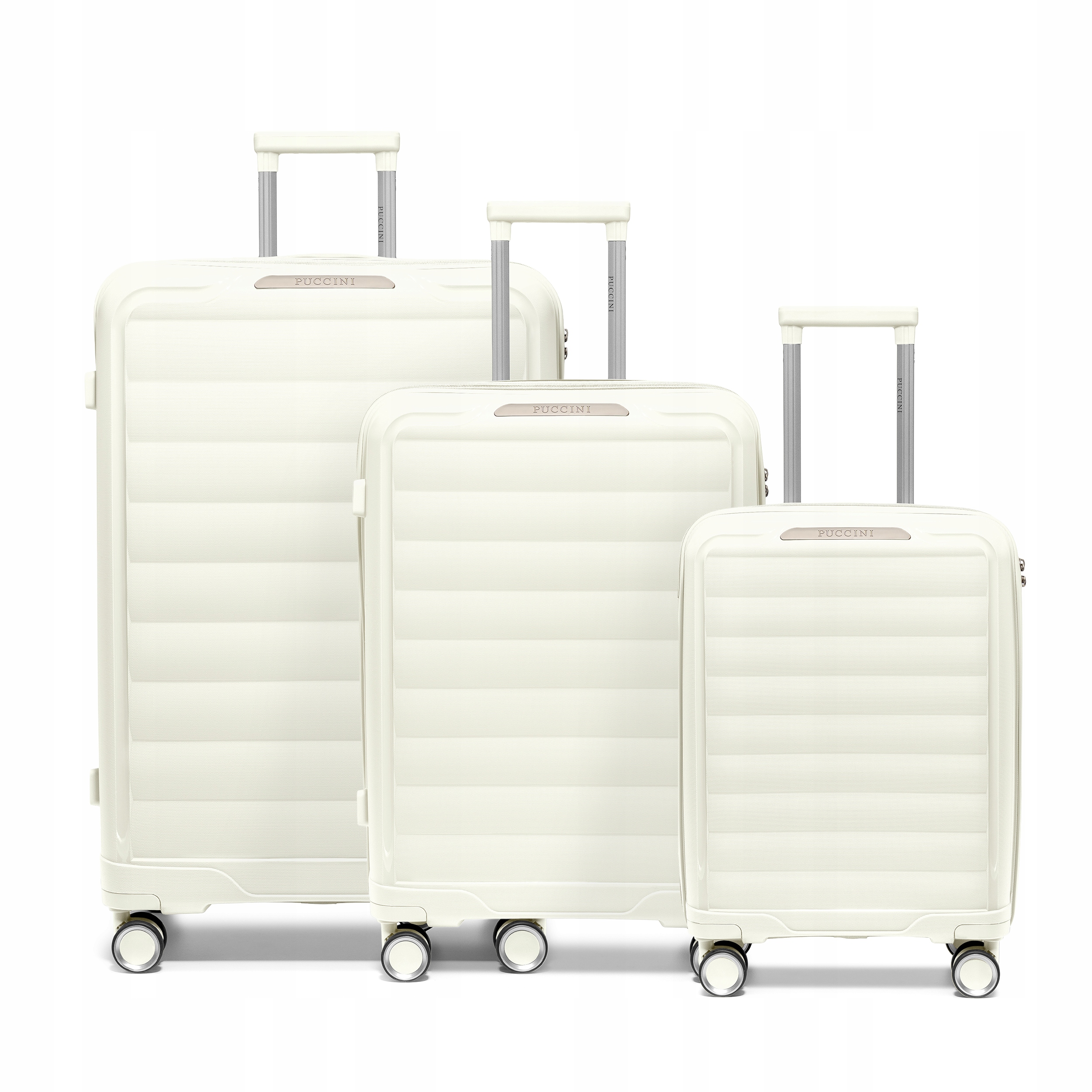 Puccini Zestaw Komplet 3 Walizek Podróżnych Pp 4 Kółka Twarde 3w1 PP030-0