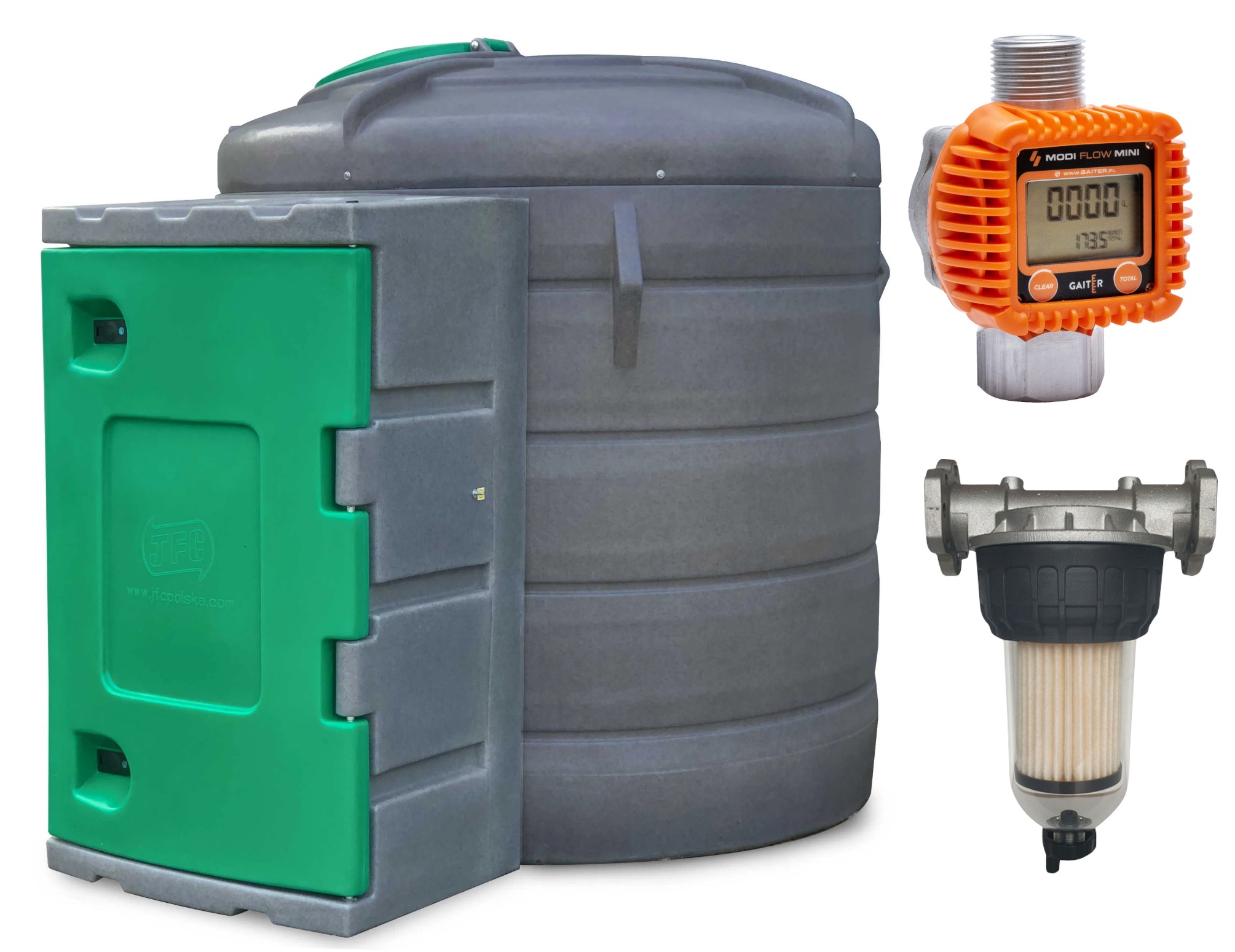 Nádrž na palivo 2500L Dvouplášťová Piusi Panther 72 Skleněný Filtr 2500