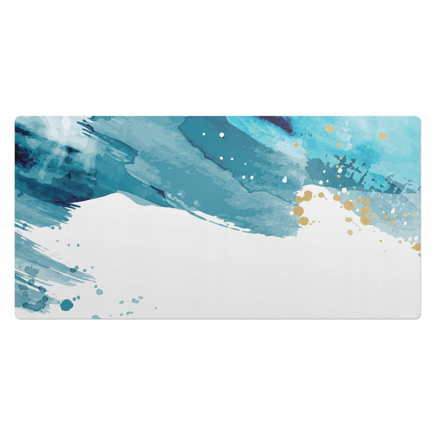 Moderní vinylová podložka na desku Vzory v odstínech akvamarínu 100 x 50 cm