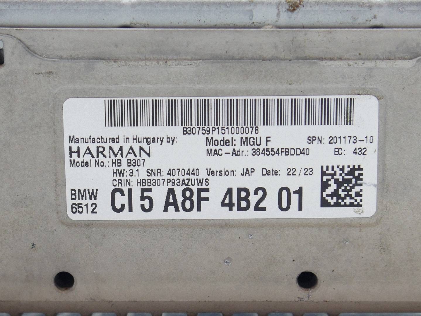 RADIO navigation unit AUDIO HARMAN BMW 1 F40 2 F44 5A8F4B2