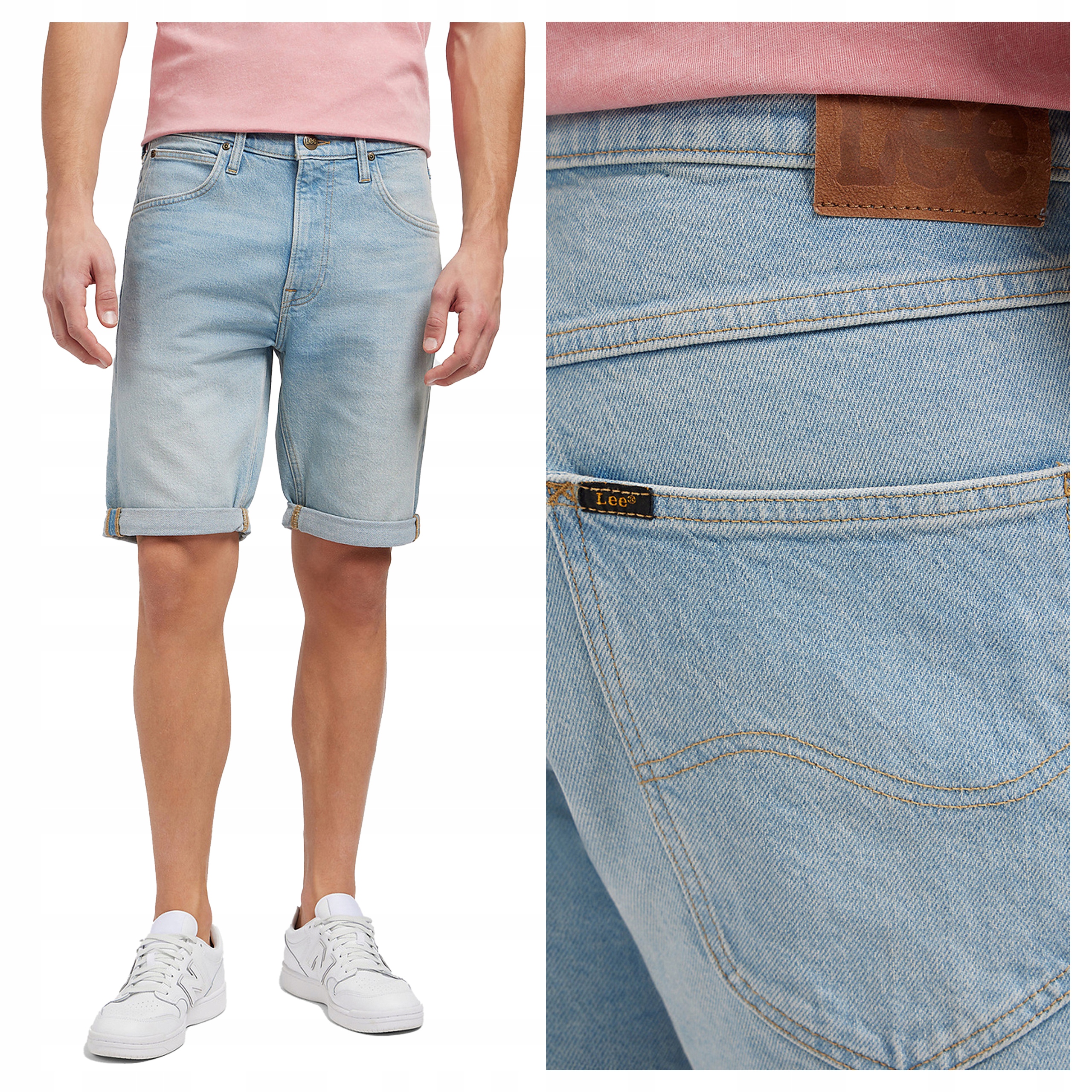 Lee 5 Pocket Short W38 Pánské džínové šortky
