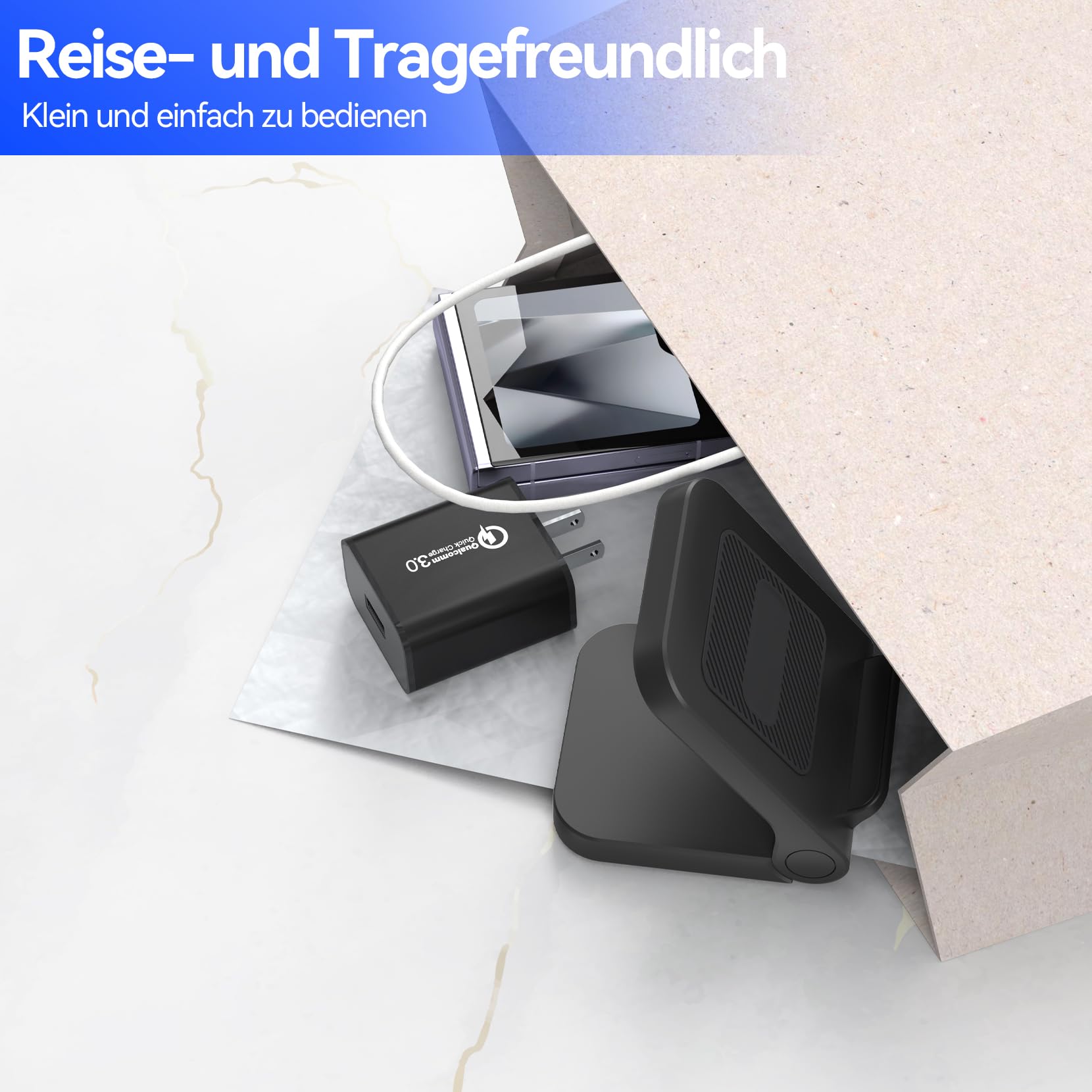 GEYO Stacja Ładowania Indukcyjna 15W Do Samsung Galaxy Z Flip 6 5 4 3 — miniatura 5