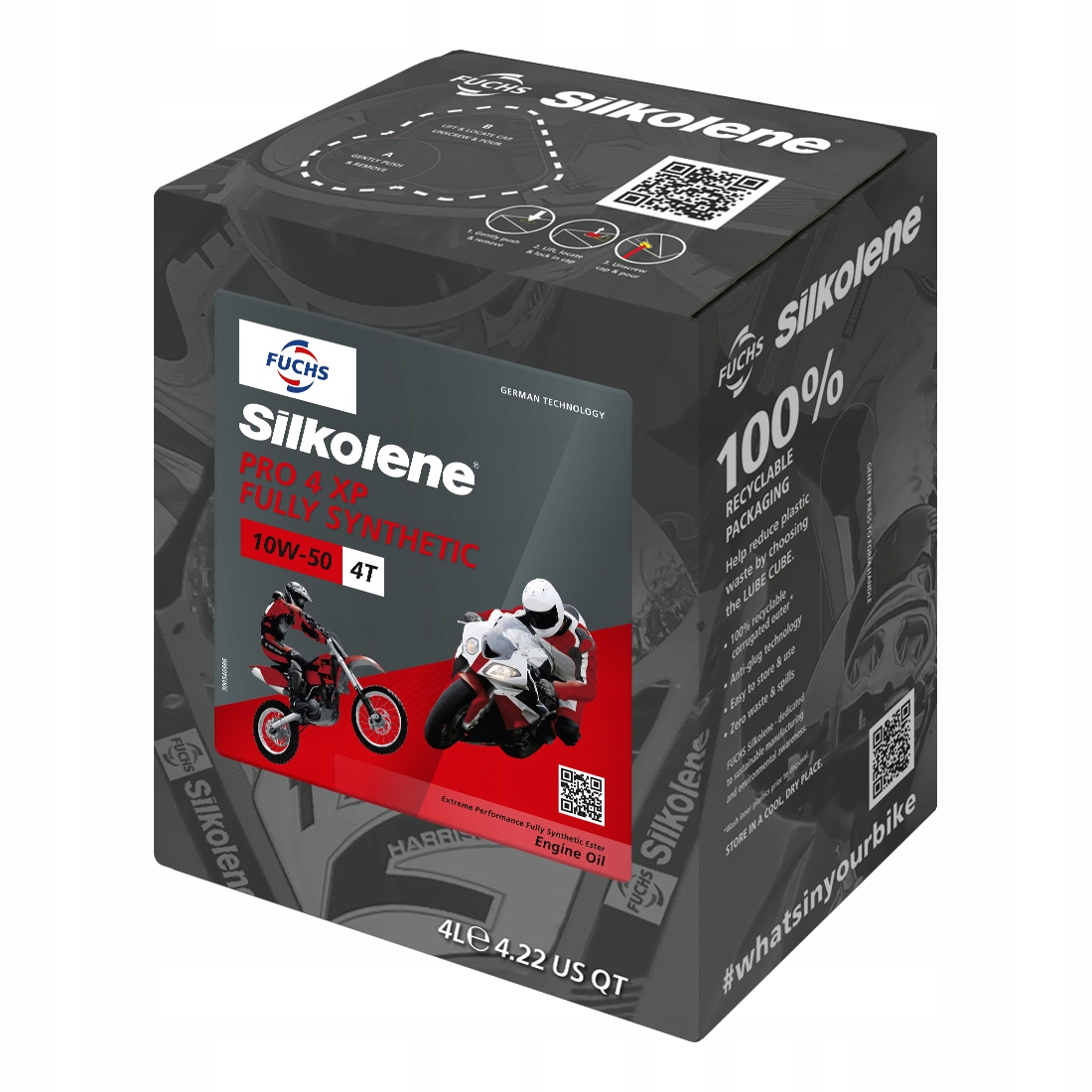 Fuchs Silkolene Pro 4 10w50 Xp 4L 4T Olej do motocykla