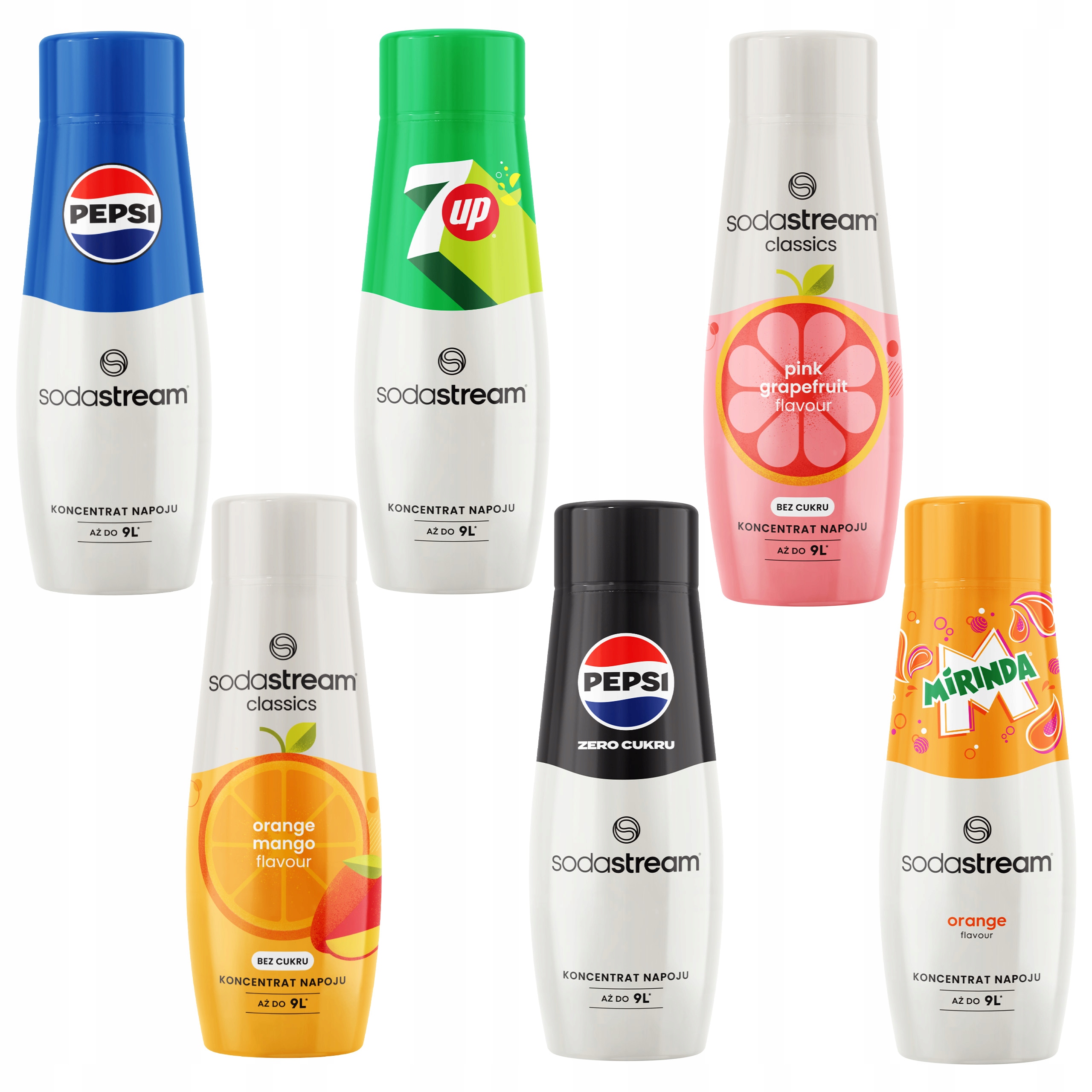 SODASTREAM Zestaw koncentratów / syropów 6 smaków