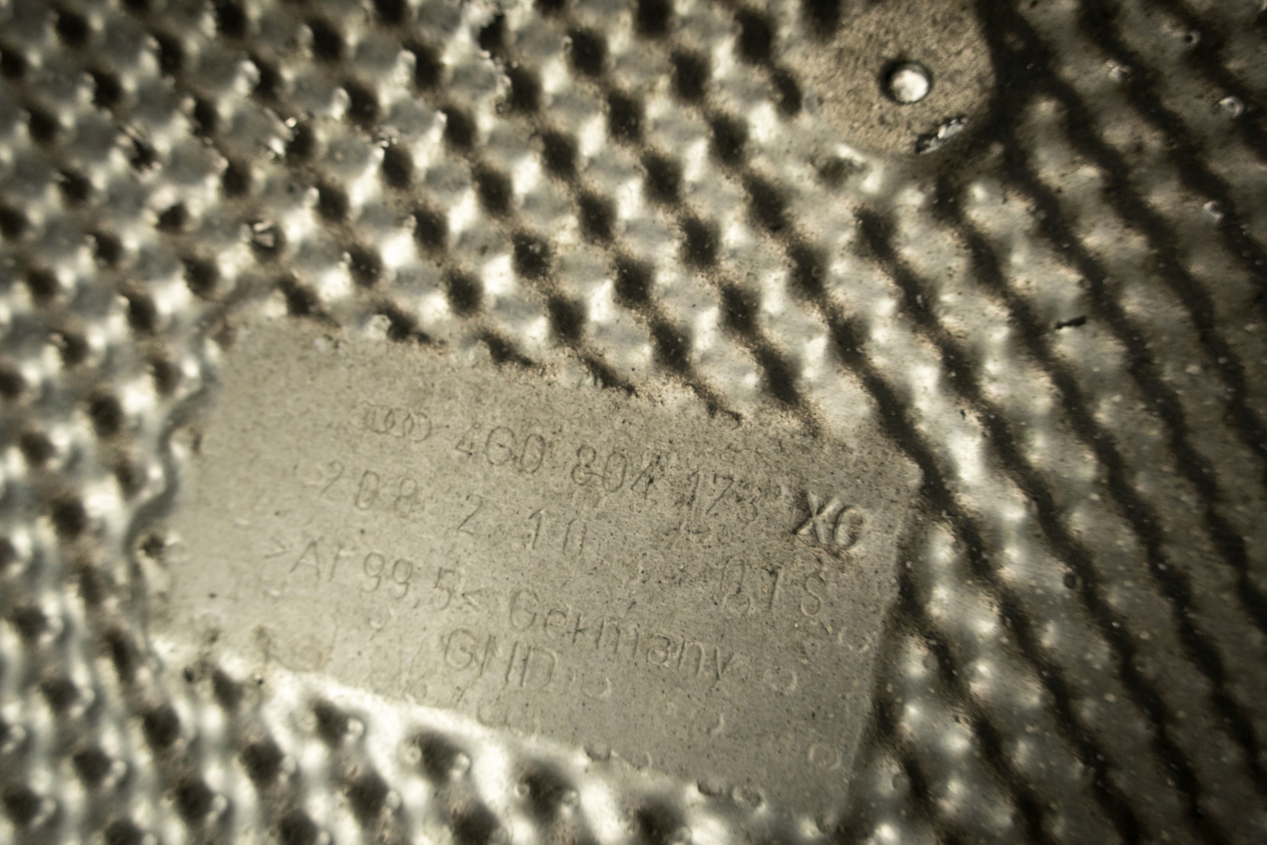 Blende Abdeckung termiczna tlumika Audi A6 A7 4G0804173C
