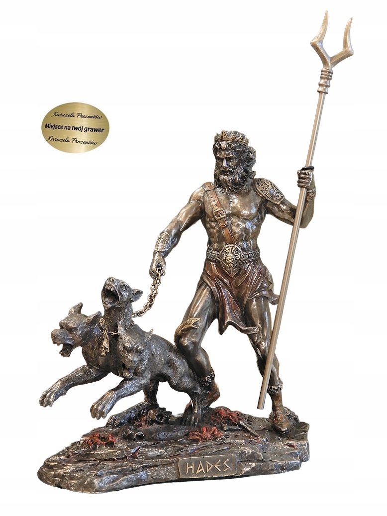 Figurka Hades S Cerberom Boh Podzemie Grécka Mytológia Originálny Darček