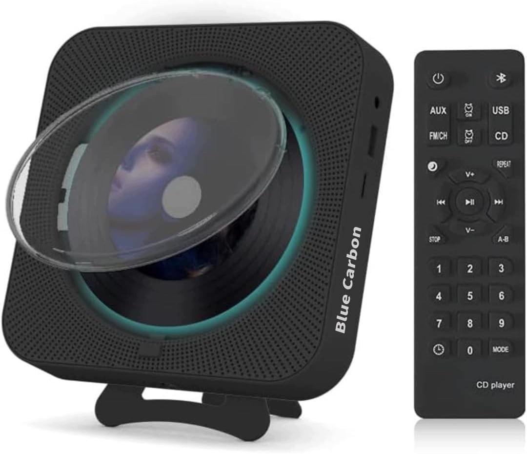 Prenosný Prehrávač CD Aux Fm Bluetooth Reproduktor Darček Pre Deti S Diaľkovým Ovládaním