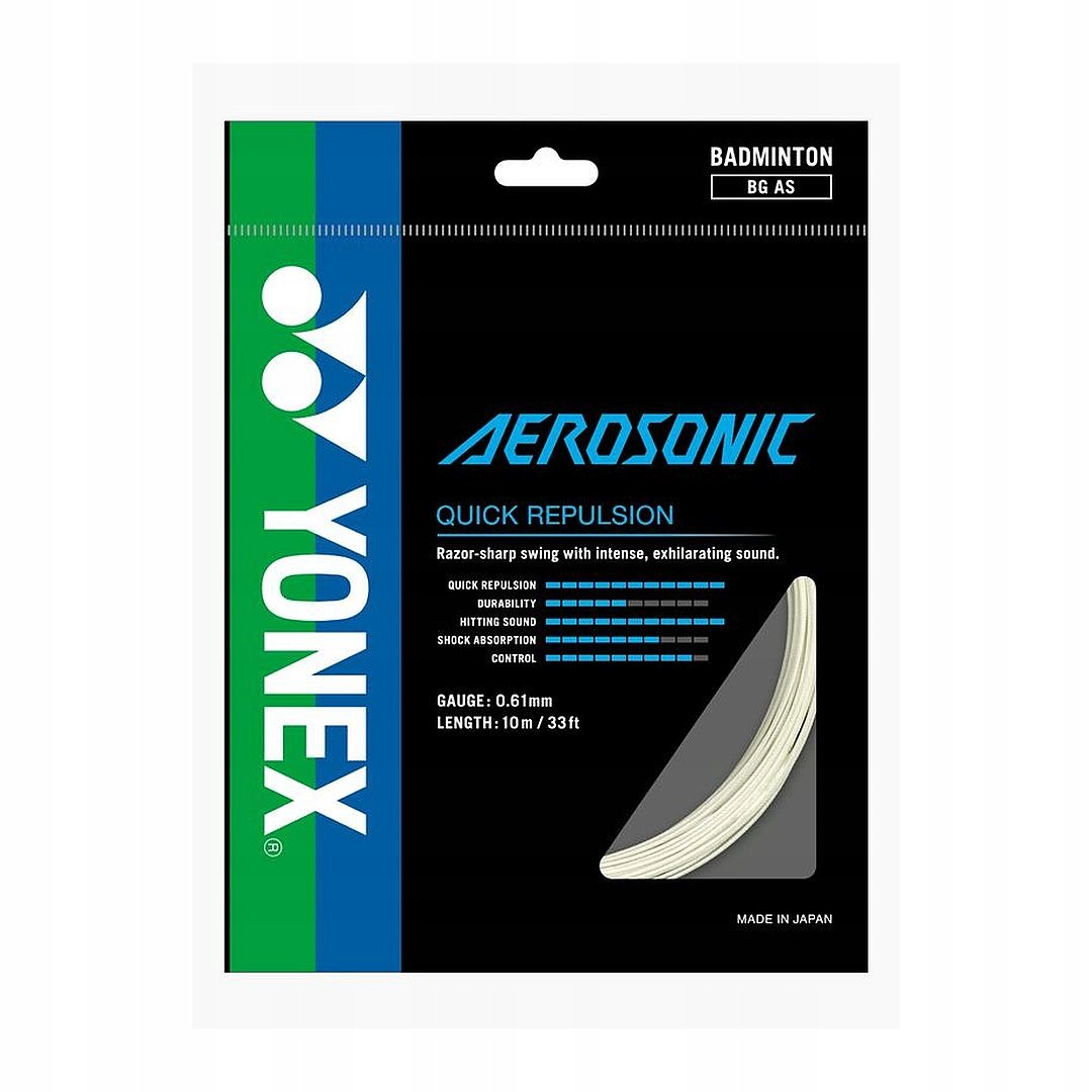 Naciąg do badmintobna Yonex Bg Aerosonic 0,61mm 10m