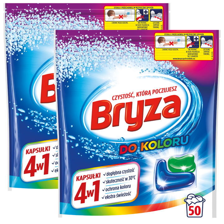 

Bryza Caps 4w1 Kapsułki do Prania Koloru 50 szt x2