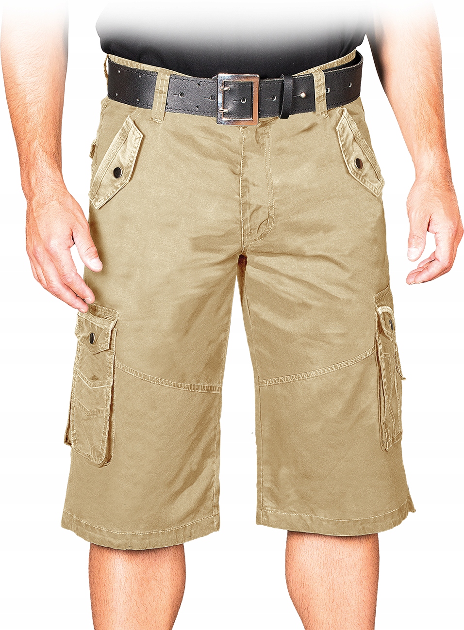 

Krótkie spodenki męskie Reis Skv r.l Khaki