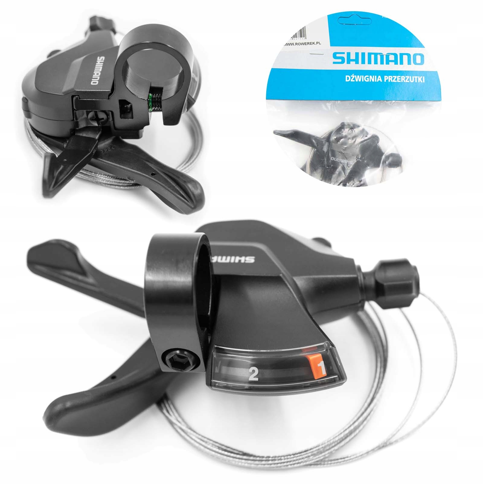 

Manetka przerzutki Shimano SL-M315 2-rzędowa, lewa