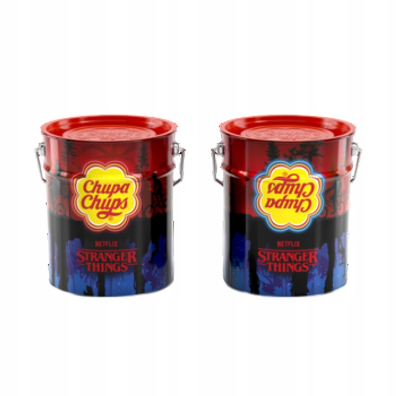 Levně Chupa Chups Stranger Things plechovka 150 x 12 g