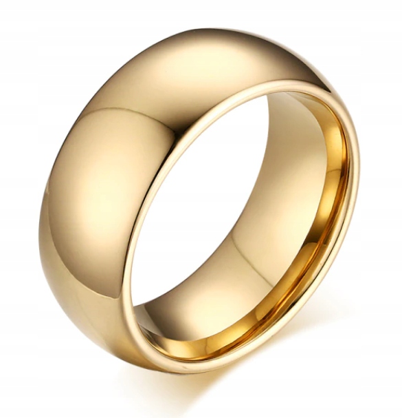 Masivní Zlatý Snubní Prsten Prstýnek Wolfram 8 MM R25