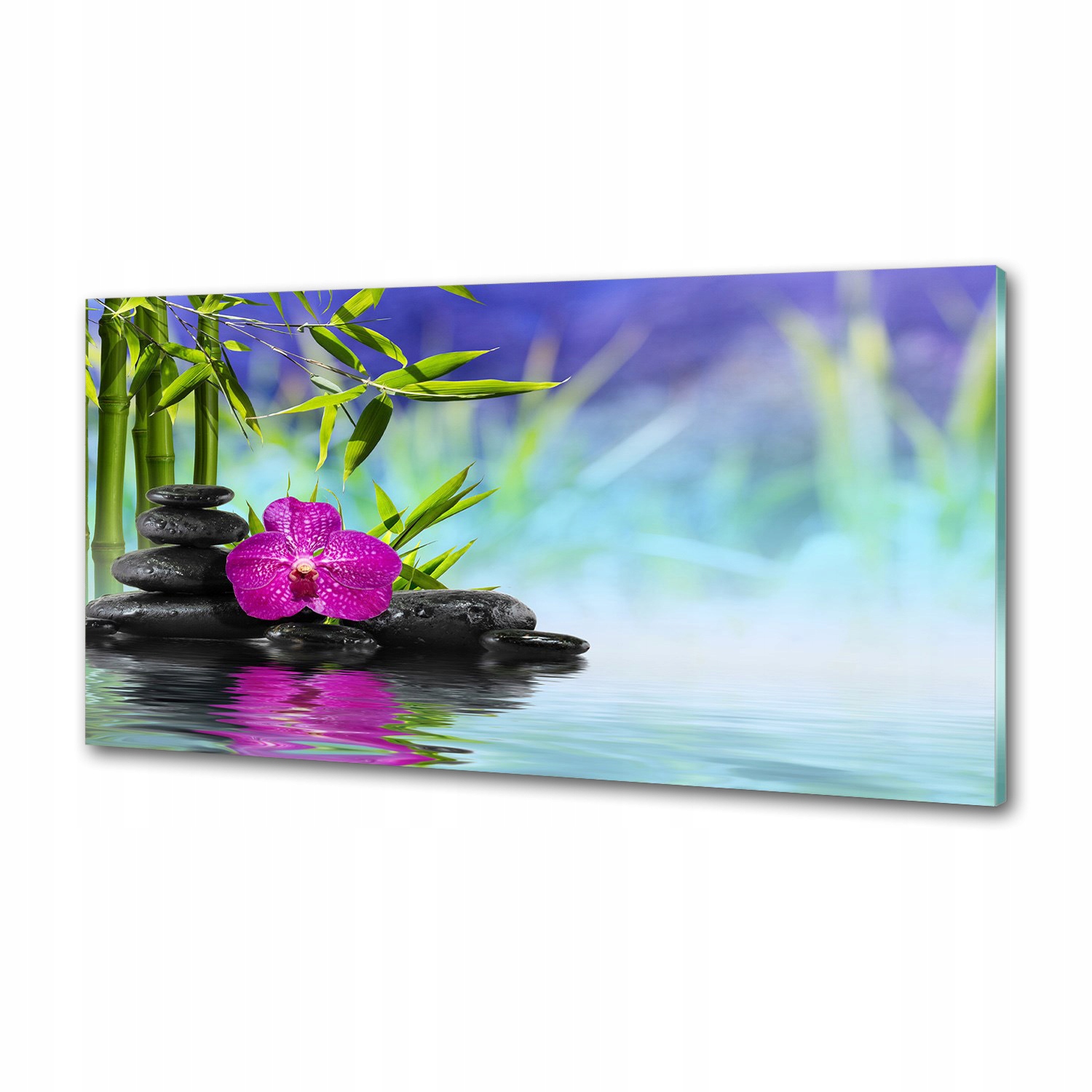 Panel do kuchyne Orchidea bambus 120x60 cm Lepidlo