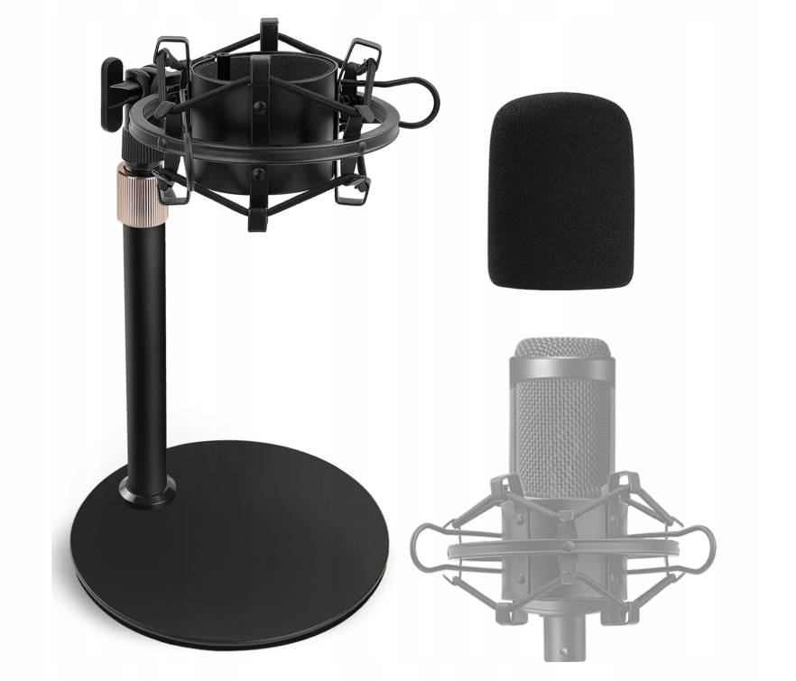 AT2020 Uchwyt mikrofonowy, regulowana statyw mikrofonowy Technica z filtrem