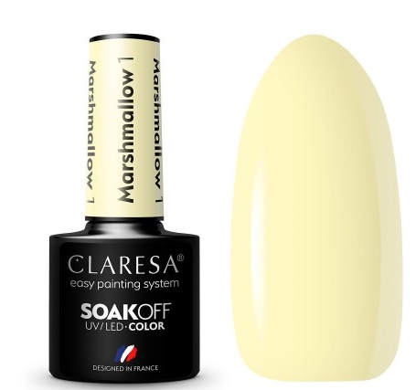 

Claresa Lakier Hybrydowy Uv/led Marshmallow 1