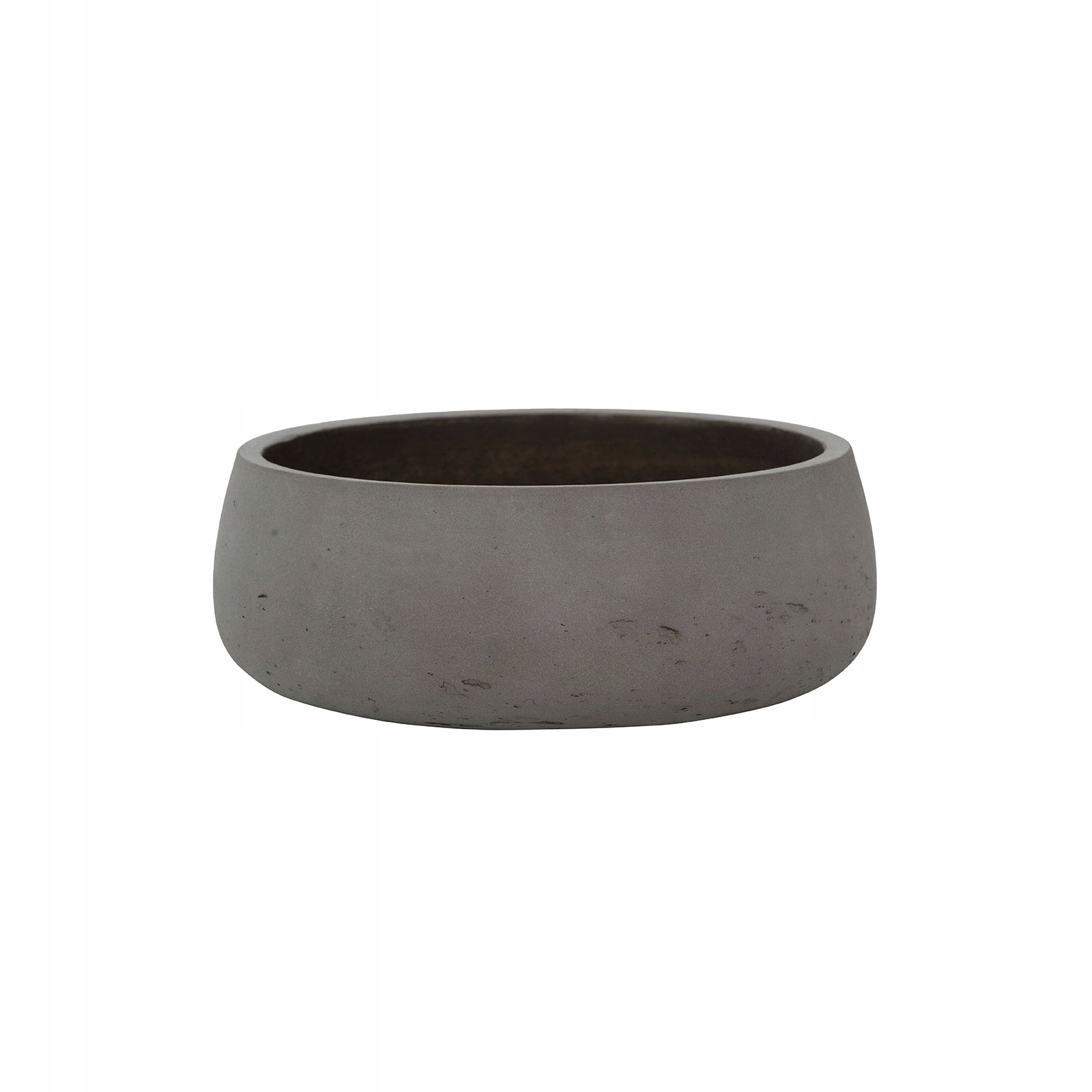 niska okrągłą doniczka misa na owoce na rośliny do domu Eileen 24 moka brąz