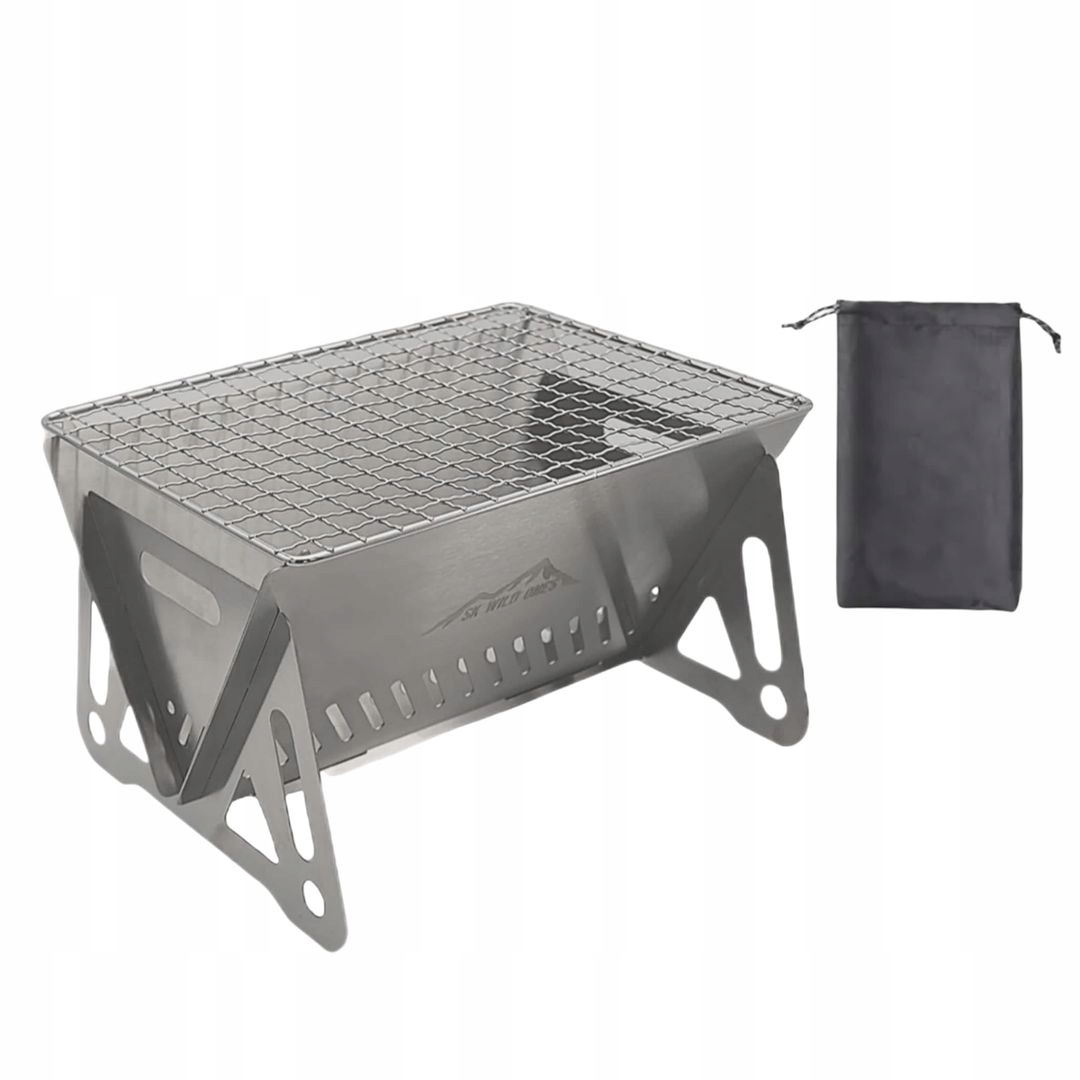 Składany grill kempingowy mini grill, składany ze stali