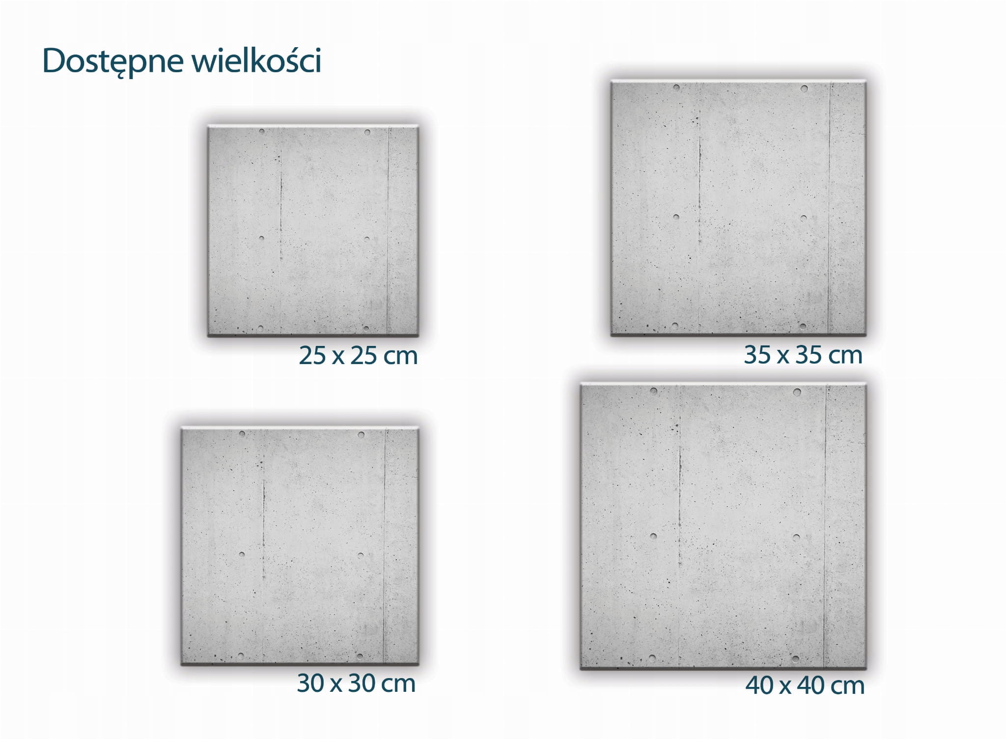 SZKLANA PODSTAWKA POD ZNICZE 40x40cm Beton 192h Motyw inny