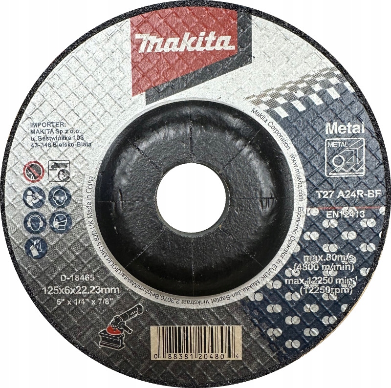 

Makita tarcza do szlifowania metalu 125x6mm