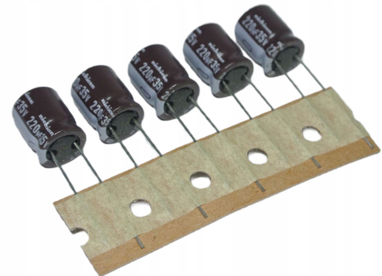 220uF 35V 105' Low Impedance Esr 10x21 Nichicon Pw UPW1V221MPD1TD [5szt]