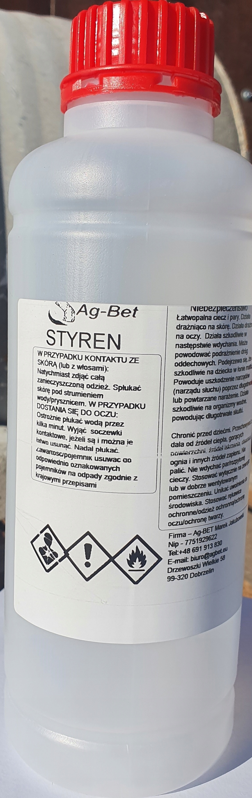 

Styren do żywic 1l