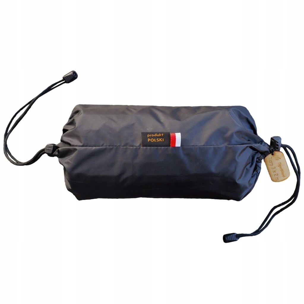 Płachta biwakowa turystyczna plandeka TigerWood Tarp T2 3 x 2 m Black